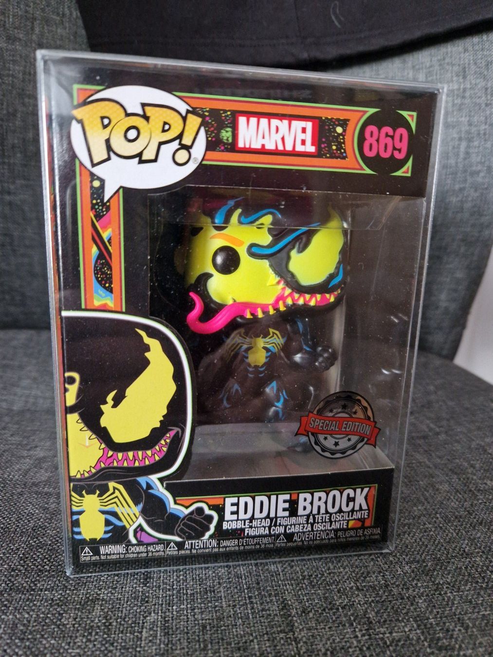 Funko Figurines: Funko Pop! Marvel - Eddie Brock Black light #869 – D'occasion à Benken SG par beasty91
