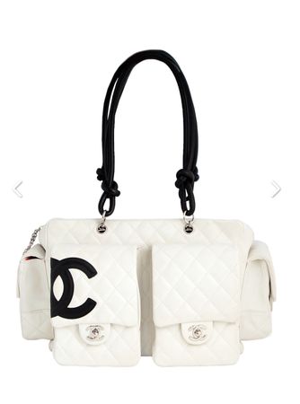 Chanel, Cambon Multi Pocket, Damen Tasche, Weiss & Schwarz