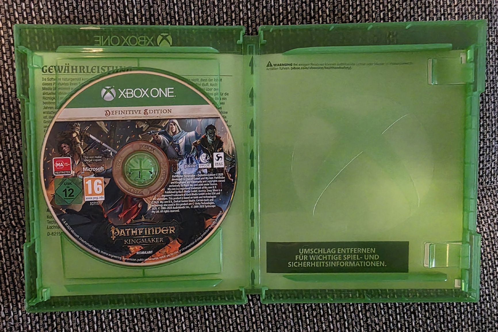 Microsoft Giochi: Jeu Pathfinder Kingmaker Definitive Edition Xbox One – Usato da Genève venduto da luc_qhh2 2