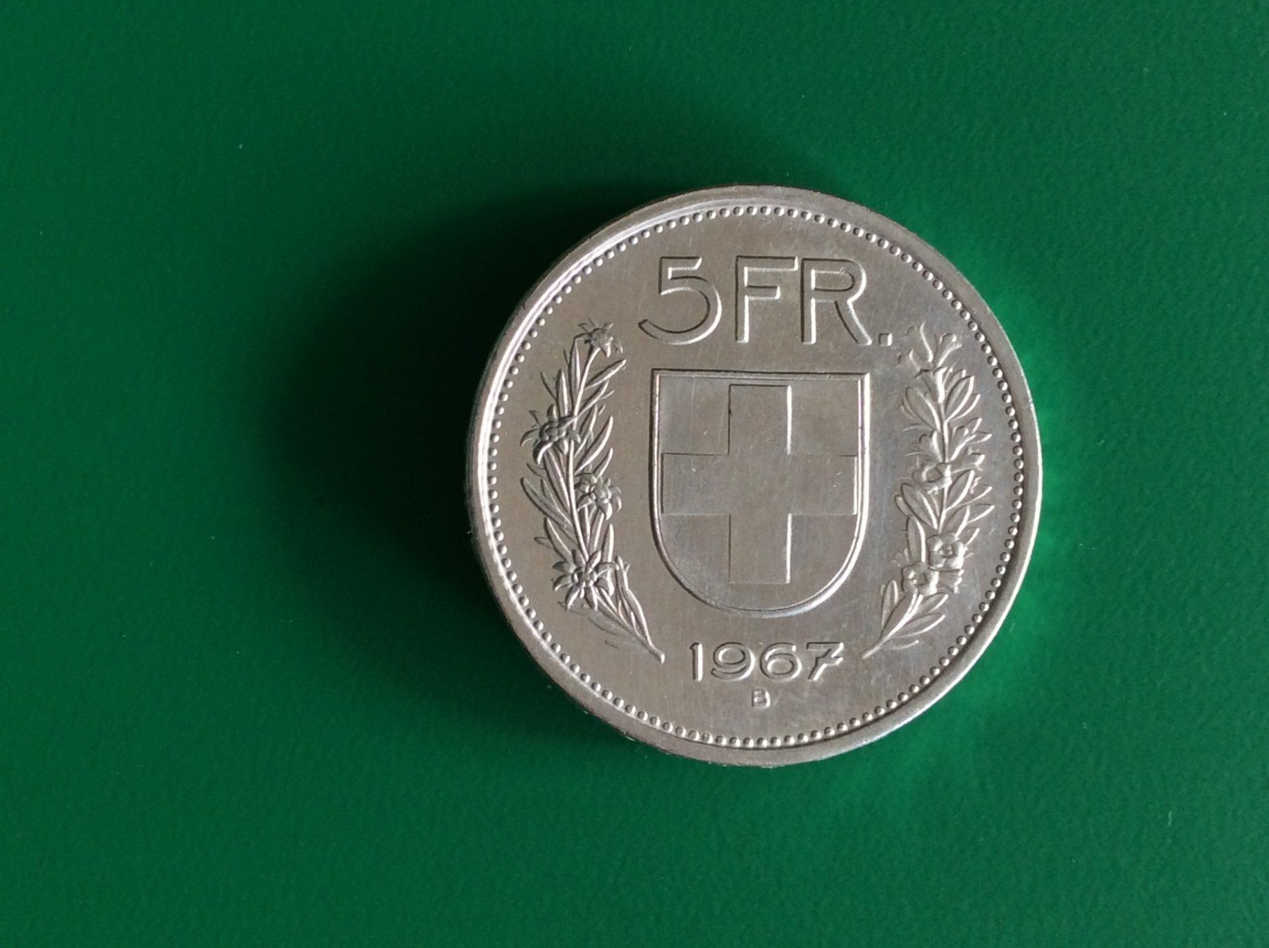 Tutti le monete: 5 francs  1967  Très Belle – Usato da Genève venduto da pie_fh2d