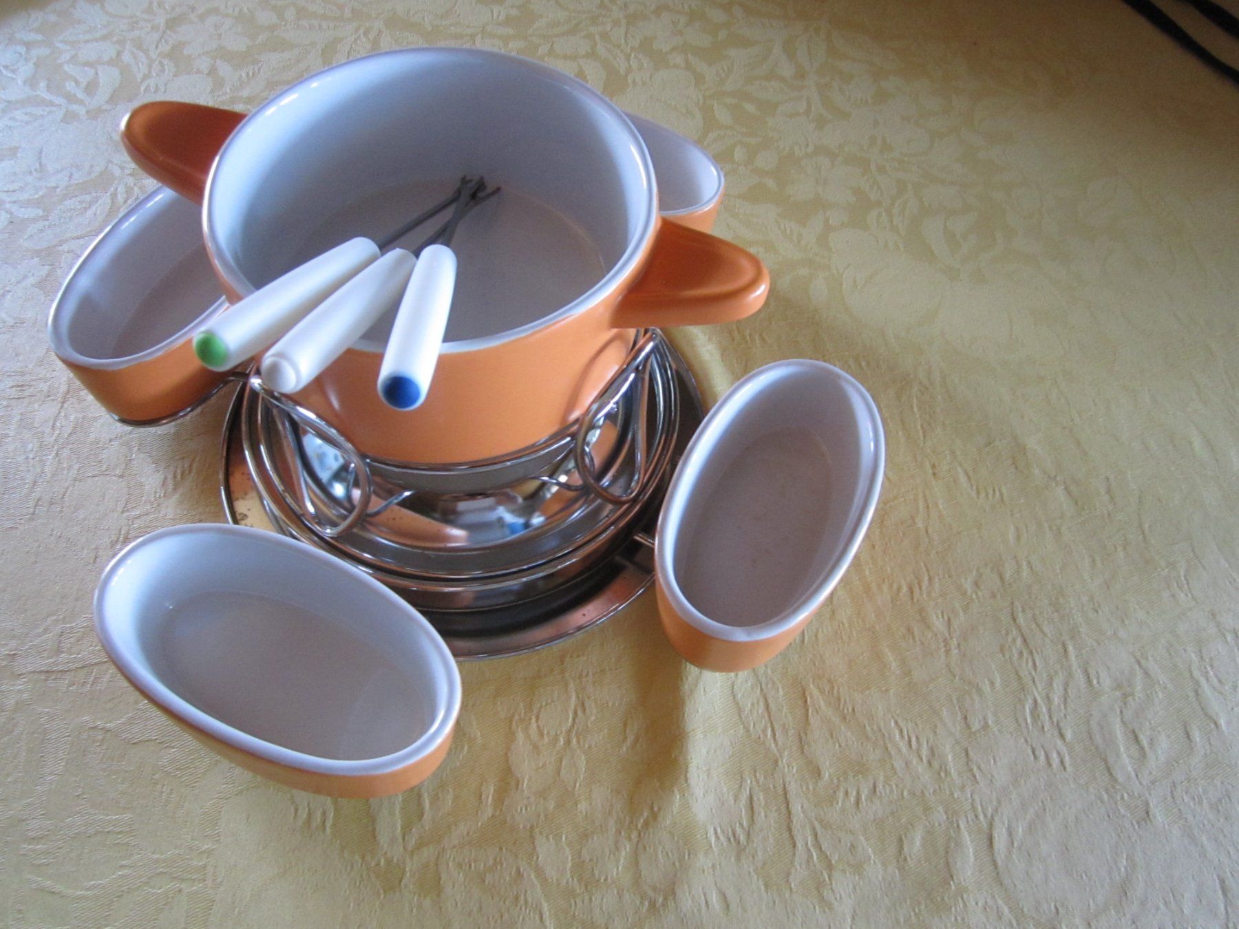 Set di piatti: Schokoladen-Fondue-Set – Usato da Binningen venduto da flugi30 1