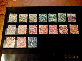 Lot mit 17 Vollstempel, Top Luxus-Ausstellungsstücke dabei