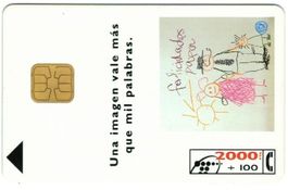 Telefonkarte Spanien CP-038 Kinderzeichnung