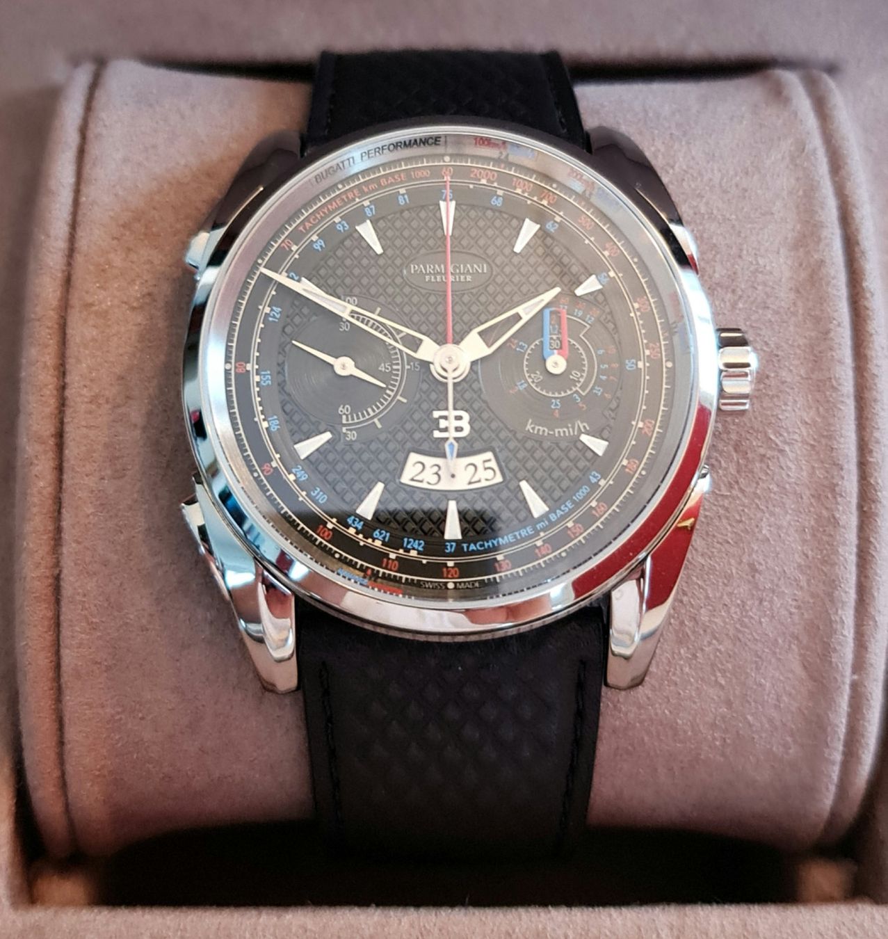 Parmigiani Fleurier Orologi: Parmigiani Fleurier Bugatti Aérolithe Performance – Nuovo e nell'imballaggio originale da Zug venduto da ClassOne