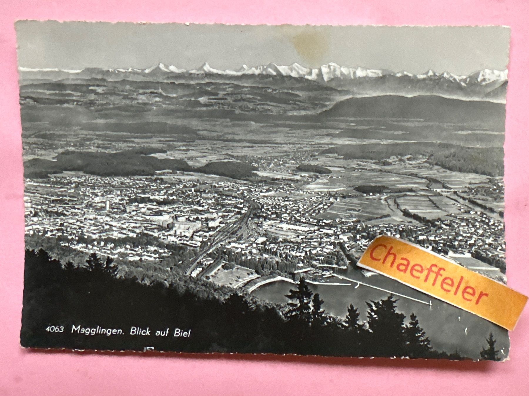 Cartes postales: 1956  4063 Magglinhen. Blick auf Biel – D'occasion à Zürich par Chaeffeler