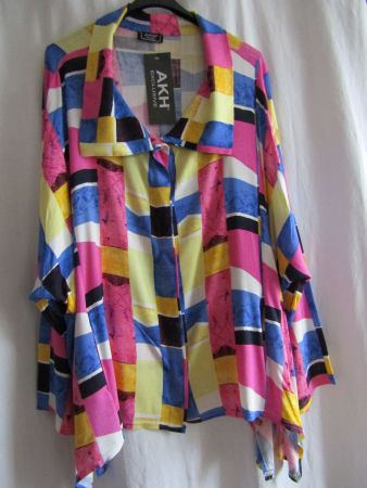 Gr. 54/64, Sommerjacke von AKH-Fashion, A-Form, auffällig