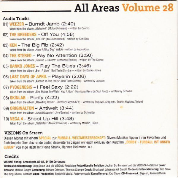 CD: All Areas Volume 28 F15 – Usato da Sessa venduto da fraenklishop 1