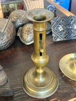 Antiker Kerzenständer Messing, höhenverstellbar