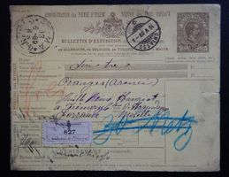 Italien Vorfrankierte Post Chiasso 1889