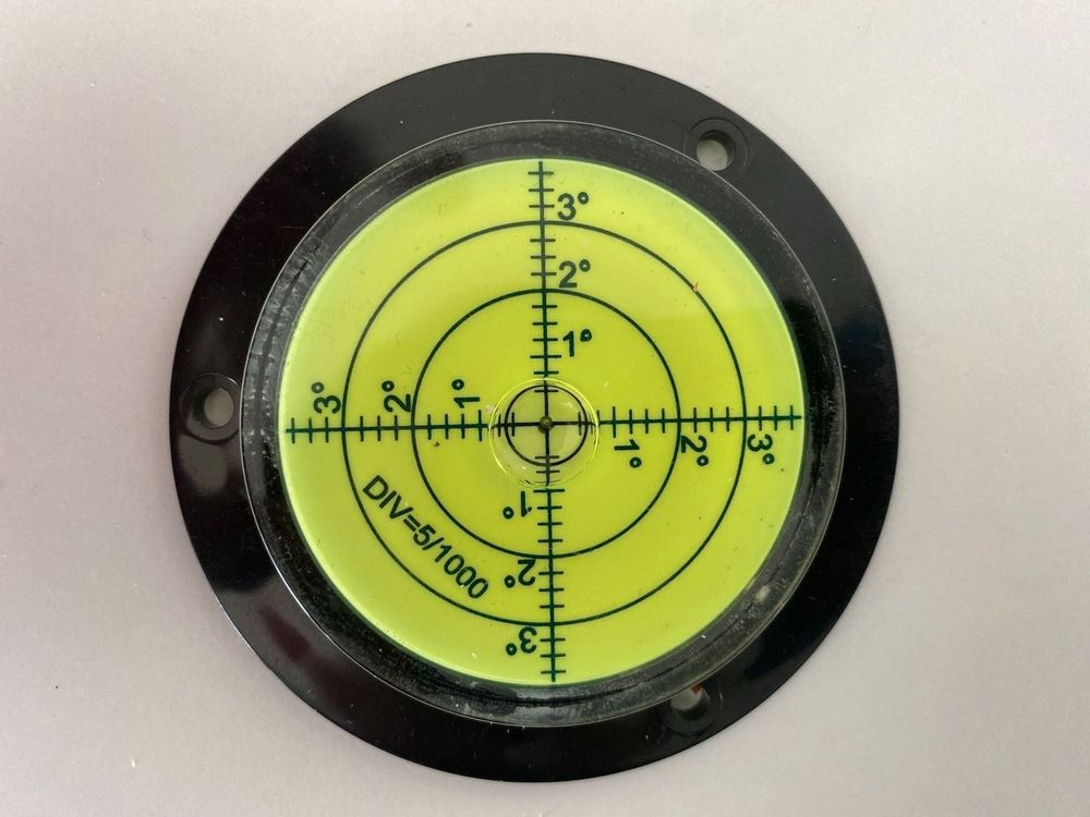 6x Mini-Wasserwaagen 32x7 Mm – Fluoreszierend Gelb/grün, Für Stativ, Plattenspieler, Regale & Mehr