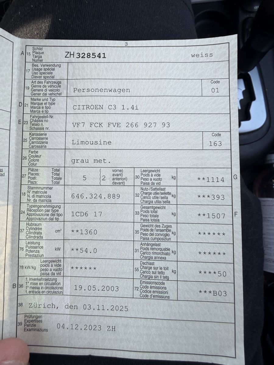 Citroën Automobili: Citroen C3 1.4i  – Usato da Oberglatt ZH venduto da Tomi1994 5
