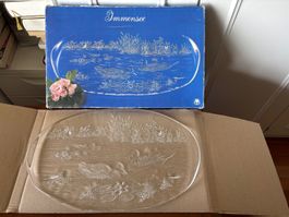 Walther Glassplatte Germany, Immensee Motiv Ente NEU in OVP