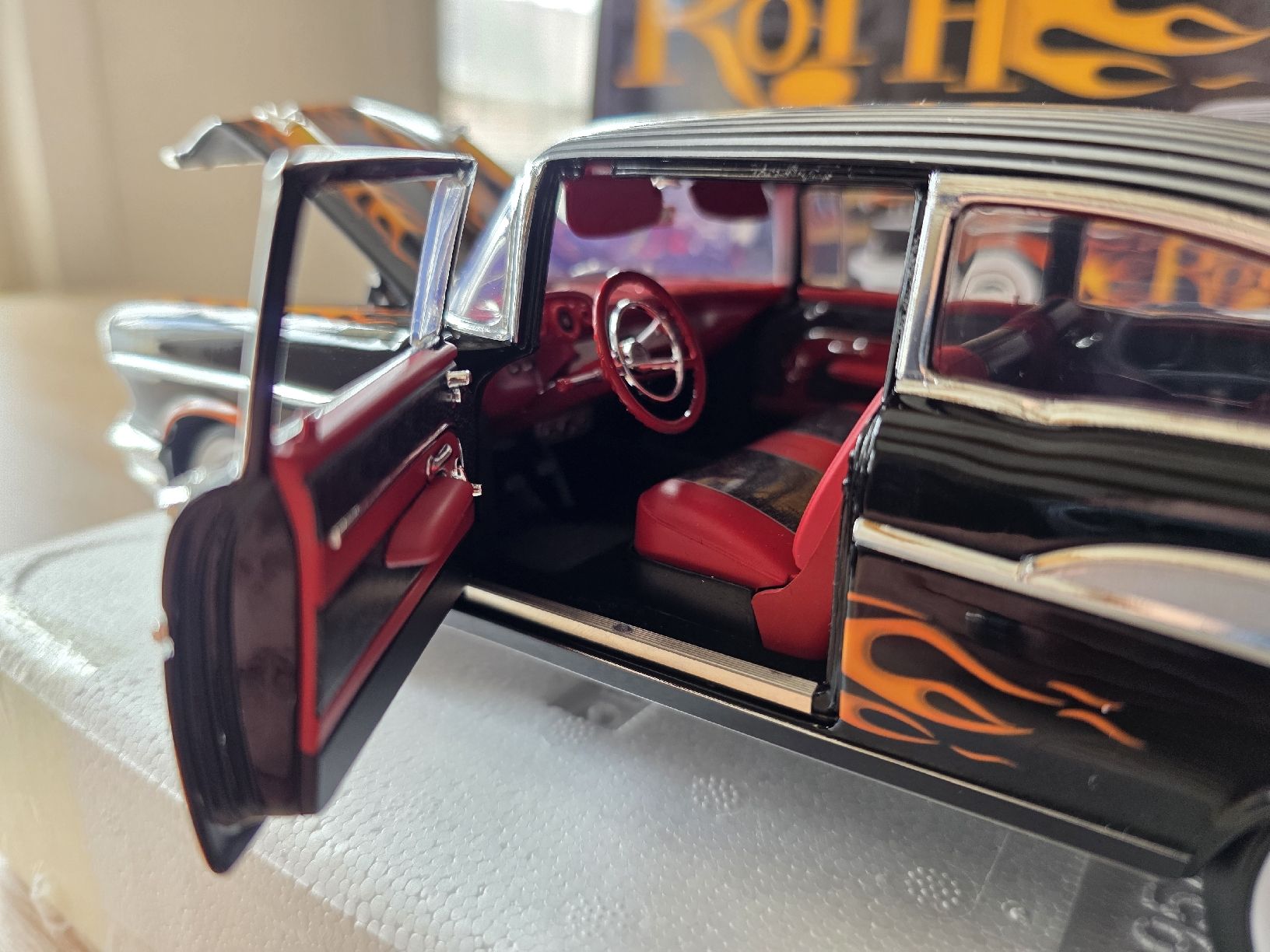 Chevrolet Modellini d'auto: 57'Chevy Bel Air Hot Rod 1:18 – Usato da Goldingen venduto da Muscle_Cars84 7