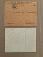 1889 Armensachenumschlag mit Inhalt Realta - Almens
