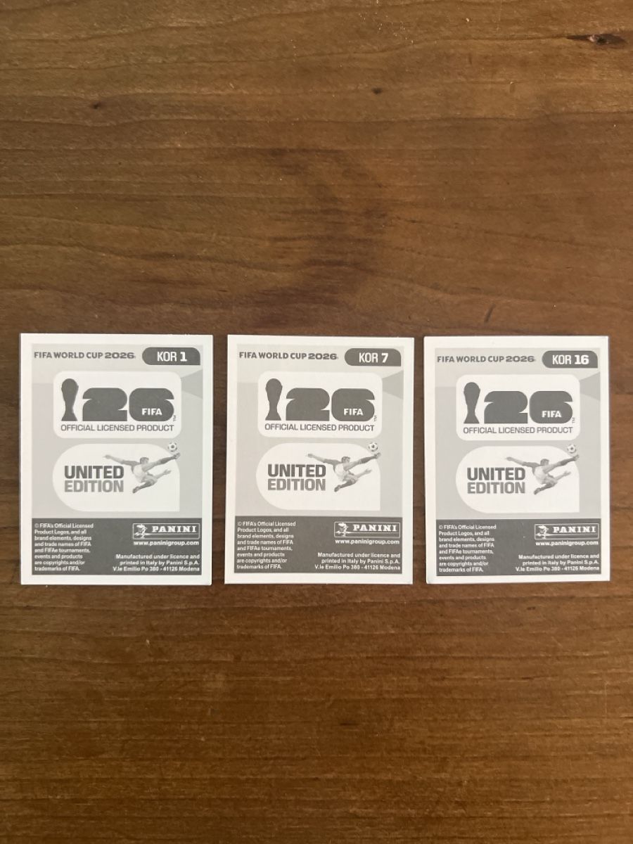 Panini Sammelbilder & Trading cards: Panini Südkorea – Neu (gemäss Beschreibung) aus Baar von Maexe01 1