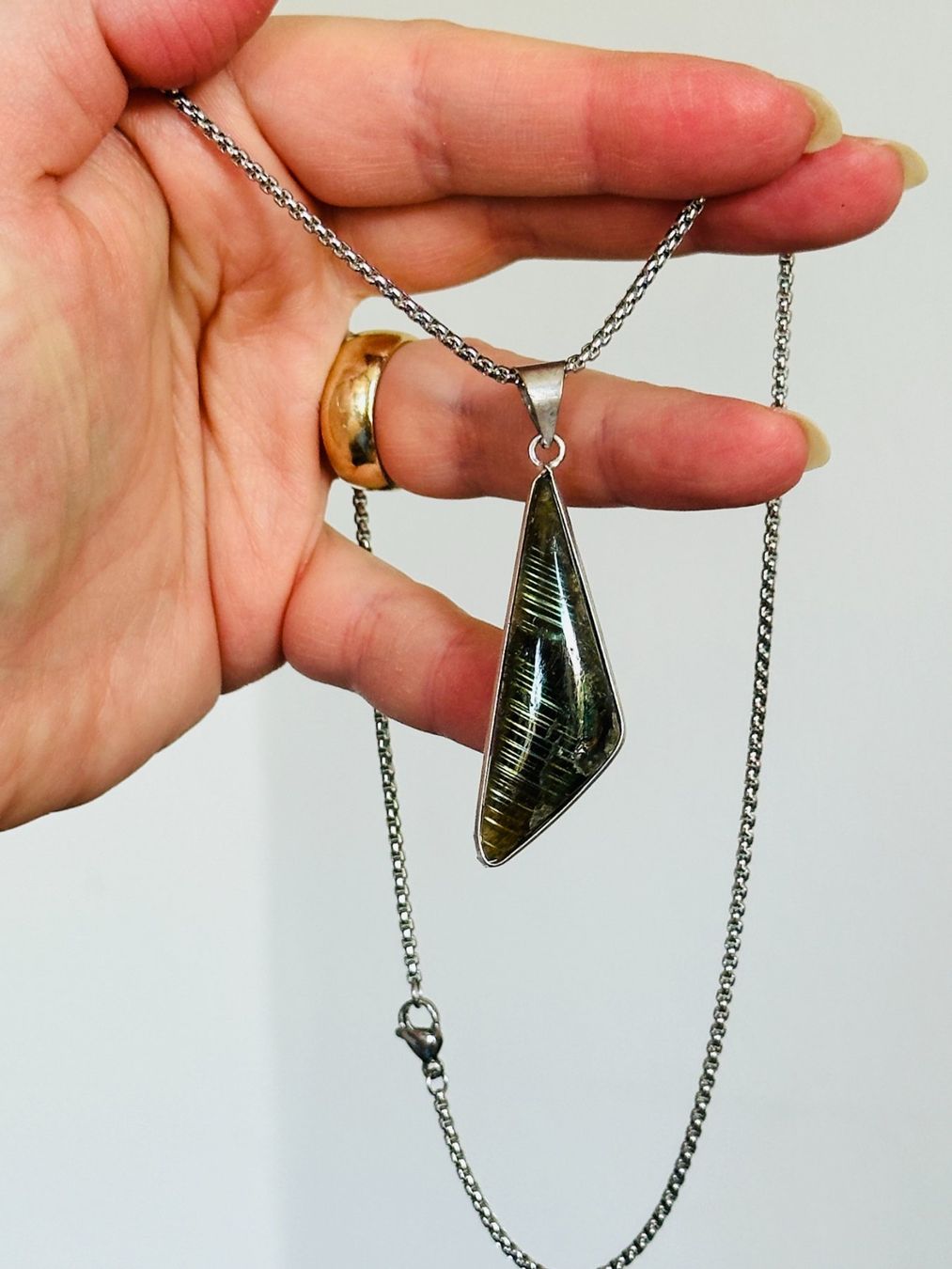 Catenine: Labradorite Gemstone Handmade Jewelry necklace – Nuovo e nell'imballaggio originale da Genève venduto da AGBERG 7