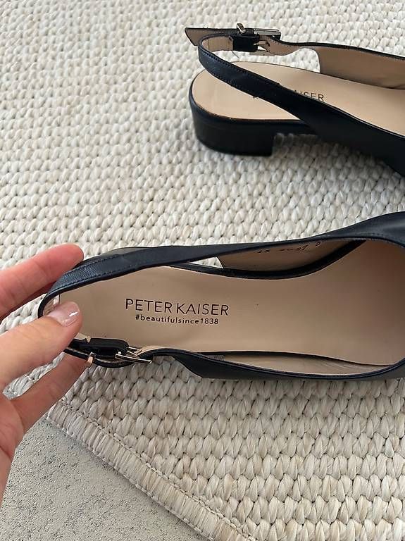 Kaiser Chaussures femmes: Dunkelblaue Peter Kaiser Slingpumps, Gr.38 – Neuf (Voir description) à Diegten par ste_pvd5 2