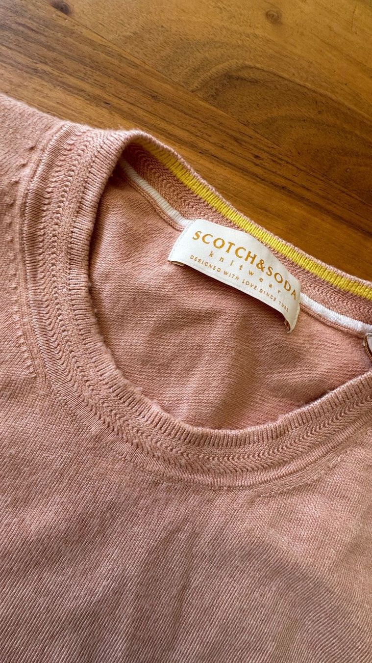 Maison Scotch Maglioni & Felpe: Schöner Scotch & Soda Pullover Feinstrick Gr. XL Lachs NWT – Nuovo (secondo la descrizione) da Meiringen venduto da Jackwashere 1