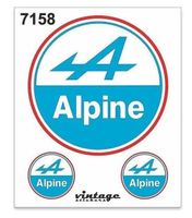 Alpine Aufkleber Sticker 3teilig (Art. 7158)