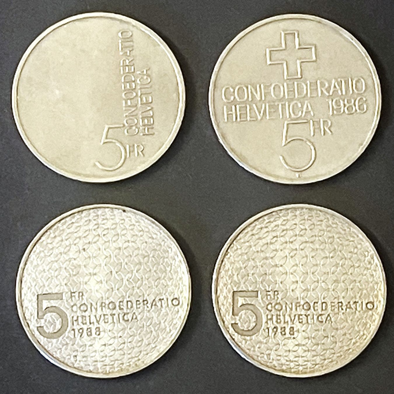 Tutti le monete: 5x 5 FRANKEN GEDENKMÜNZEN – Usato da Oberwil BL venduto da SALOB