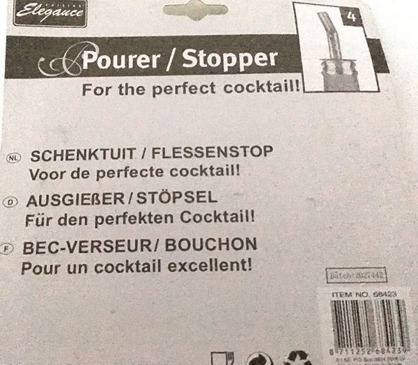 Apribottiglie & Tappi per chiusura: 4 x Flaschenverschluss mit  Ausgiesser – Nuovo e nell'imballaggio originale da St. Gallen venduto da schnaeppchen-preise 1
