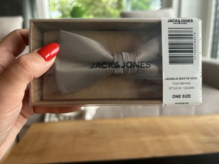 Jack & Jones Fliege hellgrau One Size neu🩶