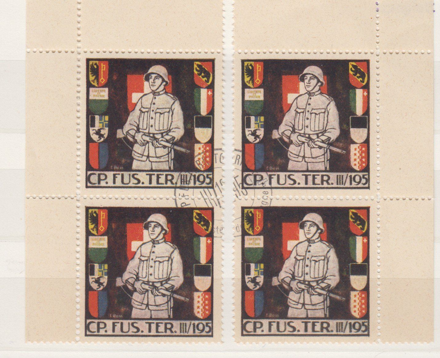 Tutti i francobolli: Lot timbres militaires – Usato da Boécourt venduto da Denteles66