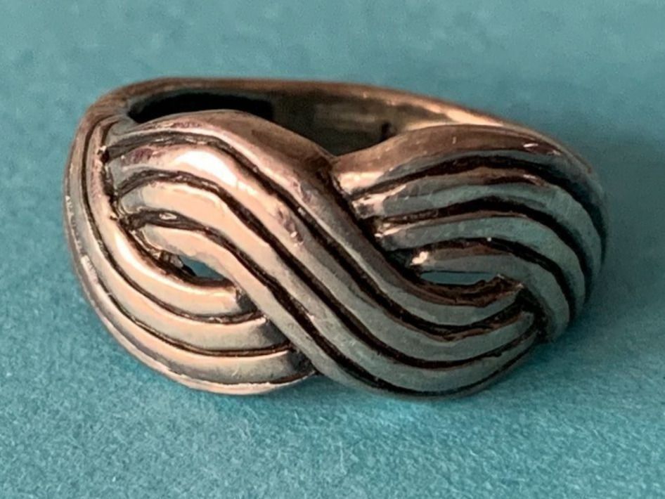 Anelli: Ring  silber gr.50 schwung welle – Usato da Dittingen venduto da Bellevista