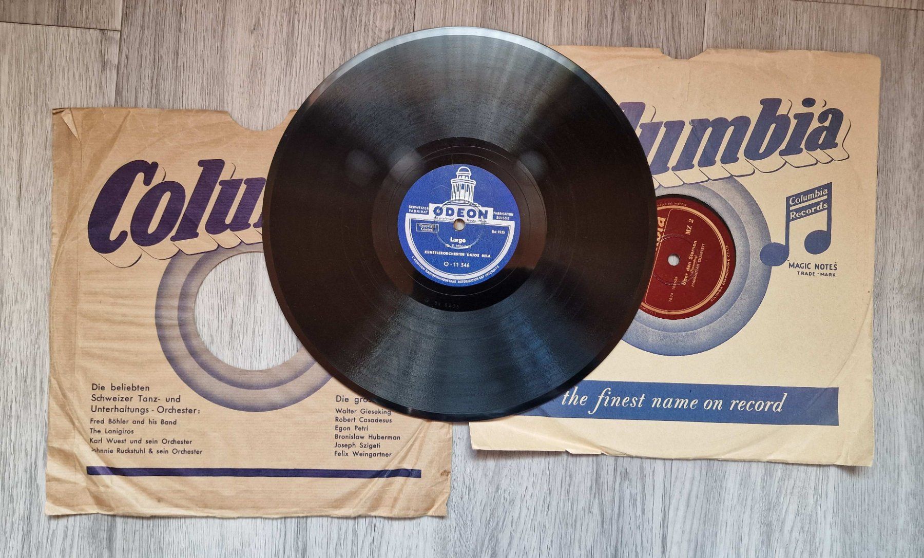 Dischi in vinile: 2 Schellackplatten - klassisch - Näher mein Gott zu dir etc. – Usato da Röthenbach i. E. venduto da Heureka5 1