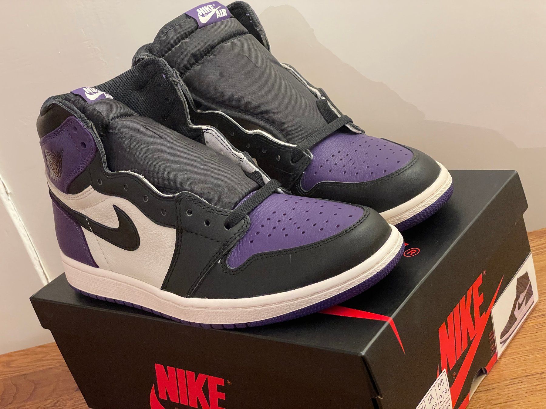 Herrenschuhe: Nike Air Jordan 1 High OG | Court Purple | 43 9.5 – Neu und originalverpackt aus Schaffhausen von mar_mfl9 1