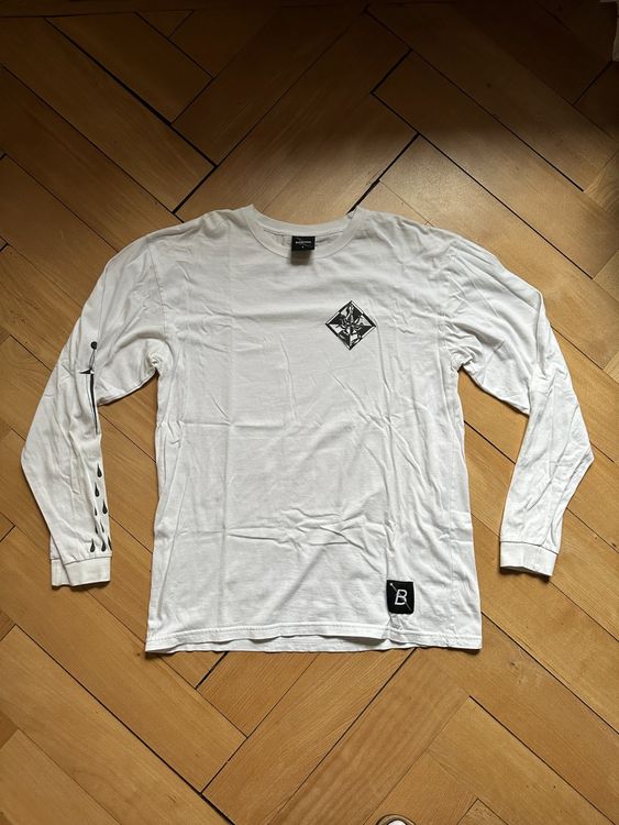 VOLCHOK - Langarmshirt weiss-schwarz L