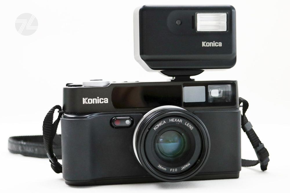 Konica HEXAR AF 35mm Kompaktkamera Sucherkamera + Blitz HX14