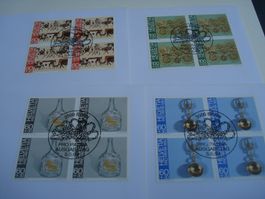 Pro Patria 1993, FDC Satz + 4erblocks, 5 Belege