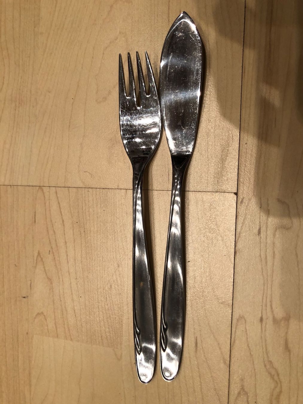 Set di posate: Fischbesteck Chromstahl – Usato da Basel venduto da Piepsli 2