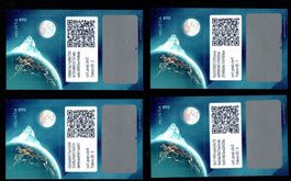 Swiss Crypto: Set ID 1 bis ID 4 Tadellos postfrisch mit NFT