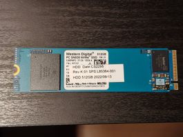 Western Digital SSD NVME M.2 2280 512GB PCIE 3.0 x4