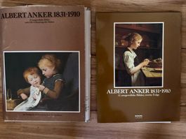 Zwei Kunstmappen mit je 32 Kunstdrucken von Albert Anker