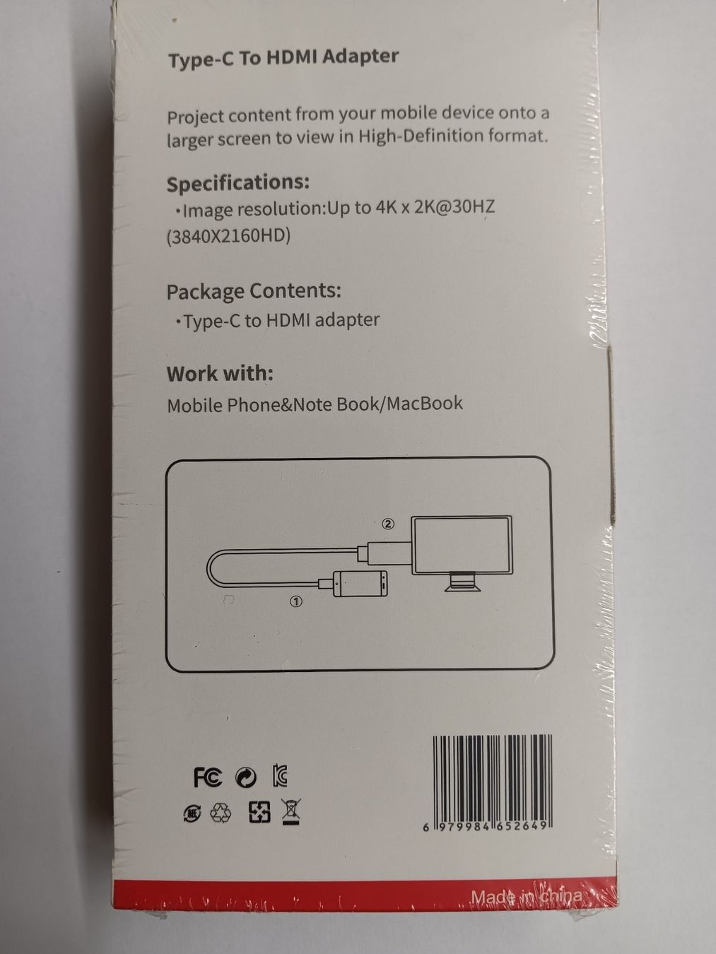 Unità & Adattatore: USB Type C to HDMI Adapterkabel 2meter – Nuovo e nell'imballaggio originale da Ermatingen venduto da rik4rdo 2