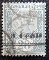 Ceylon Kat. 115 gest. 1892 Doppel Kat. 170 £