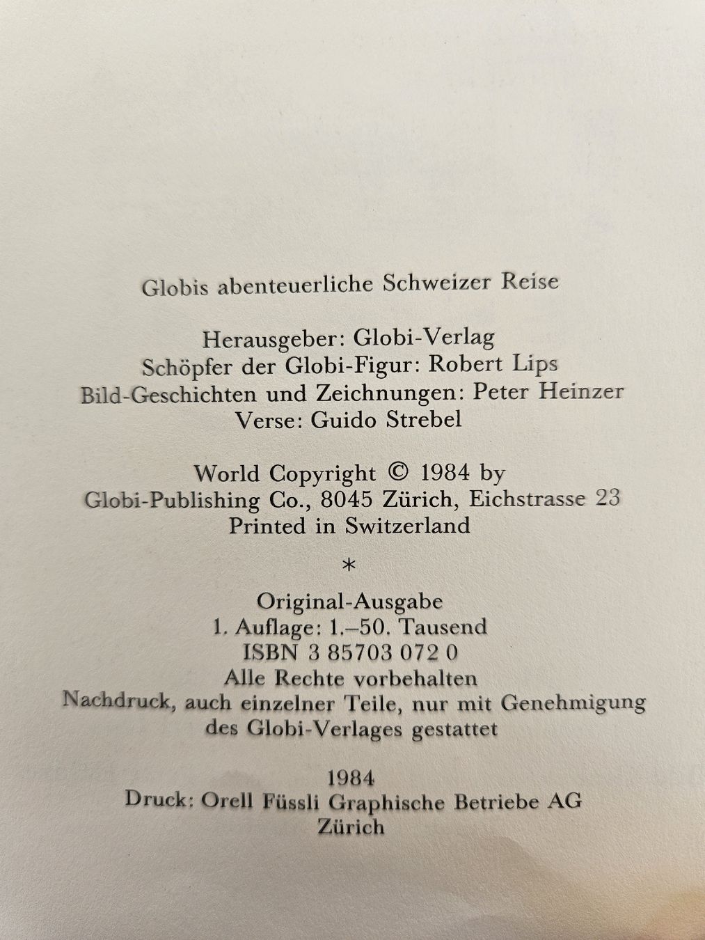 Bücher: Globis abenteuerliche Schweizer Reise – Gebraucht aus Kreuzlingen von chr_pfn9 2