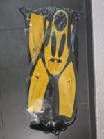 Taucherflossen Grösse L/XL Gelb mit Beutel