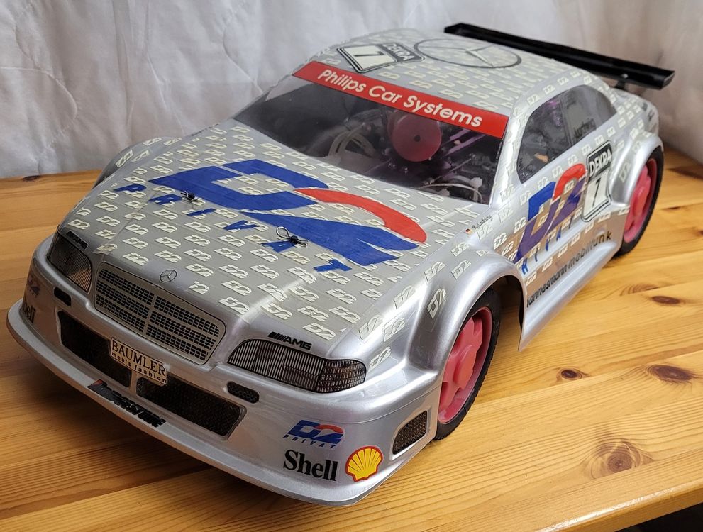 Prafa Rambo 1:8, 4WD-Benziner-Chassis + CLK-DTM Karo (Neu (gemäss ...
