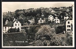Erlenbach /ZH, Ortsansicht mit Wohnhäus