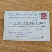 Dokument Union Commerciale Genevoise 1923