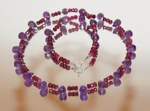 Ketten: RUBIN, AMETHYST COLLIER - UNIKAT! NEU! – Neu (gemäss Beschreibung) aus Basel von Chili007 2
