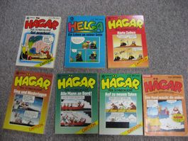 7 Hägar Taschenbücher (Goldmann Verlag)