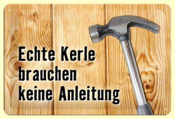 Insegne: Blechschild - Echte Kerle brauchen k... – Nuovo e nell'imballaggio originale da Ennetbürgen venduto da open24shop