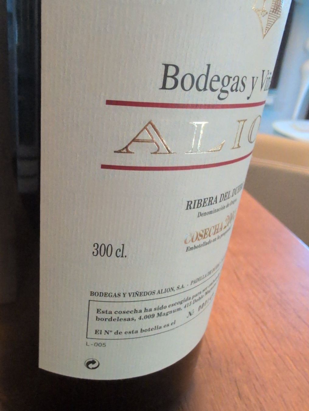 Wein: Doppelmagnum Alion 2004 – Gebraucht aus Bubendorf von Dens2 3