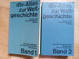 dtv-Atlas zur Weltgeschichte (Band 1 + 2)     ©'1972/1974
