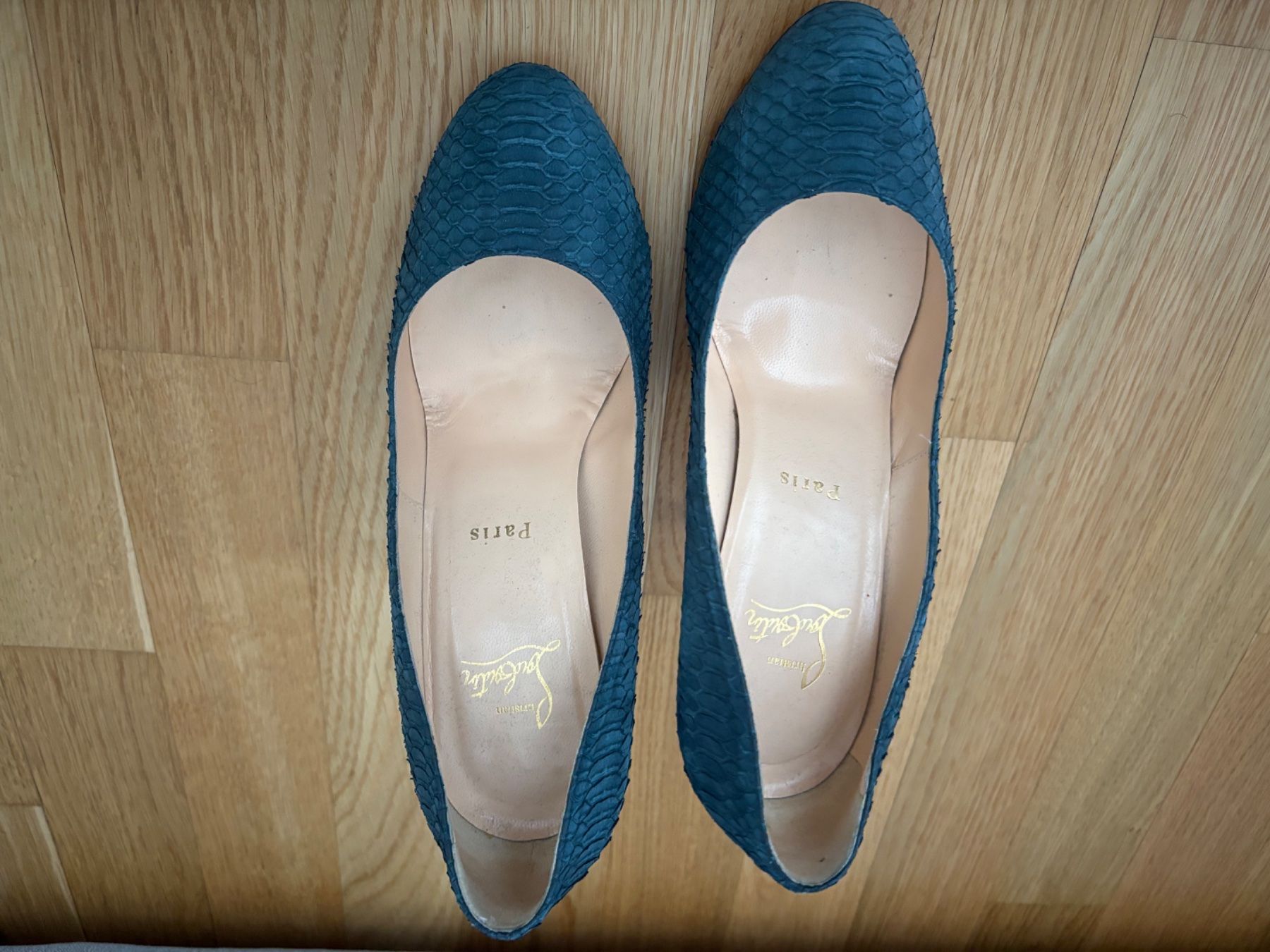Christian Louboutin Scarpe da donna: Christian Louboutin blaue Highheels – Usato da Duebendorf venduto da tom_lp2m 8